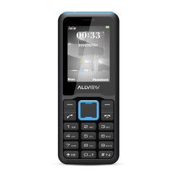 Telefon Allview M30STARK Dual Sim 2G Negru Cu Insertie Albastra