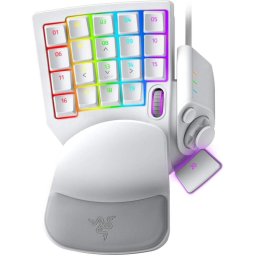 Tastatura Pro Mercury switch optic analog progresiv, iluminare Chroma RGB, Alb