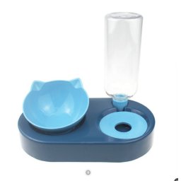 Ansamblu bol ortopedic + sticla apa forma pisica