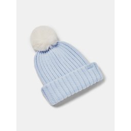 Under Armour W Halftime Pom Beanie-BLU Hat - Women's