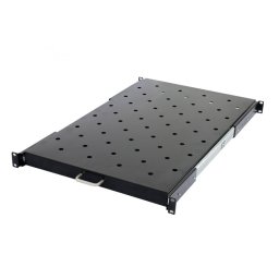 Raft culisant 1U pentru rack 19" adancime 366mm, Spacer SPSS-1U366-BK-03