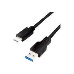 LogiLink CU0167 Cablu USB 0,5 m USB 3.2 Gen 1 (3.1 Gen 1) USB A USB C Negru