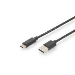 Cablu de conectare USB tip C, Assmann, Lungime 3m, Negru