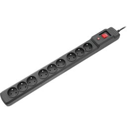 Prelungitor standard, 1.5 m, 9 prize, Negru