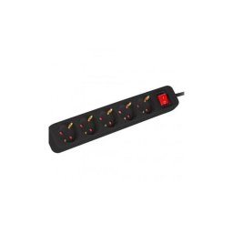Prelungitor Lanberg , 1,5m , 5 prize , Negru