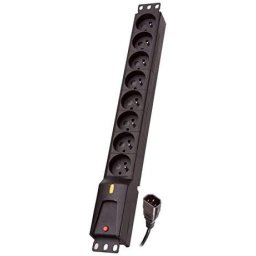 Prelungitor Lestar LZRM 810 BW IEC 320, PDU, 5,0 m , 8 prize