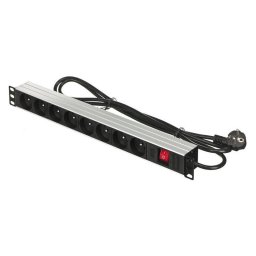 Prelungitor Alantec , 1,8m , 8 prize , Negru