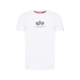 ALPHA INDUSTRIES Tricou negru / alb