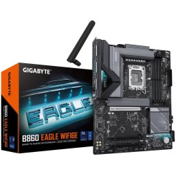 Placa de baza GIGABYTE B860 Eagle WiFi6E Mainboard, Sockel LGA 1851, Intel B860, ATX, DDR5