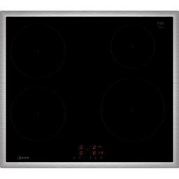 Plita incorporabila cu inductie 4 zone control tactil Neff T46SBE1L0 N 50 60 cm Negru/Inox
