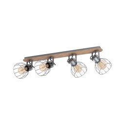 Eglo 98137 - Plafonieră cu spoturi SAMBATELLO 4xE27/40W/230V