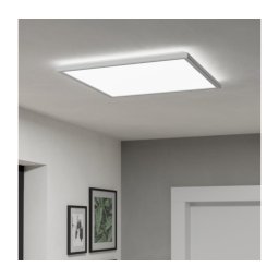 Plafonieră LED dimabilă de exterior Eglo 901462 ROVITO-R 17W/230V 50x50 cm IP44 alb + telecomandă
