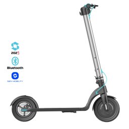 Trotineta electrica pliabila iSEN X7 Pro 2025 Silver, Aplicatie, BT, 10 , motor 350W, autonomie max. 25km, pana la 32km h, baterie detasabila