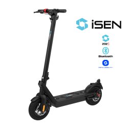 Trotineta electrica pliabila iSEN X9 Pro Max 2025 Negru, BT, 10 inch, 1100W, autonomie maxima 100km, pana la 40km h, baterie detasabila