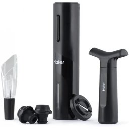 Set accesorii pentru vin cu incarcare USB Haier, HAWUKIT06