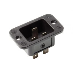 Conector IEC320 C20 thermoplastic cu montare panou, Bachmann 917.173