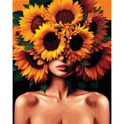 Set pictura pe numere, cu sasiu, Frumusete in lumina, 40x50 cm