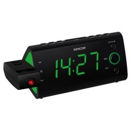 Radio cu ceas FM SRC 330GN Sencor, ecran 3 cm, cu proiectie si alarma