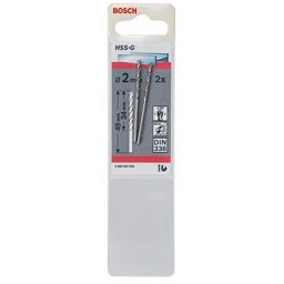 Set 2 burghie metal, HSS-G, 2 mm, tija cilindrica