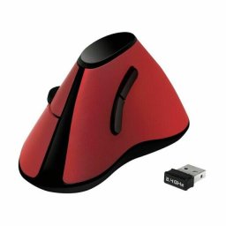 Mouse LogiLink Maus, Funk 2.4 GHz, Rosu/Negru 1200 dpi USB OPTIC