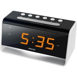 Ceasuri decorative SDC 4400 cu ecran LED pentru noapte, Sencor, Negru