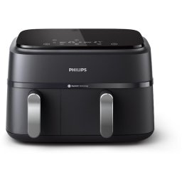 Friteuza Airfryer Seria 3000 NA351/00 Rapid Air fara ulei cu cos dublu 9L Negru