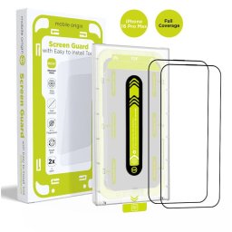 Mobile Origin Screen Guard with easy applicator, 2 pack - iPhone 16 Pro Max