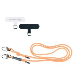Snur telefon Mobile Origin Lanyard Rope 6mm, reglabil 82-163cm, culoare Peach Fuzz