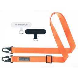 Snur telefon Mobile Origin Lanyard Tape 25mm, reglabil 84-165cm, culoare portocaliu