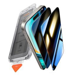 Husa Privacy tempered glass Install Master Privacy for iPhone 16 Plus