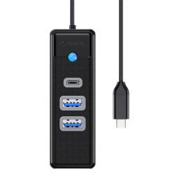 45722, 2x USB 3.0, 1x USB Type C, 5 Gbps, Negru