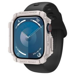 Husa Spigen Rugged Armor, dune beige - Apple Watch 10 46mm