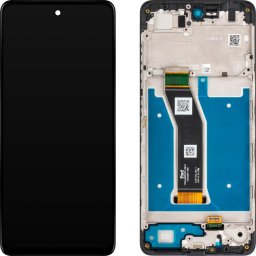 Piese si componente Display cu Touchscreen Motorola Moto G04, cu Rama, Negru, Service Pack 5D68C23890