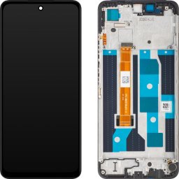 Piese si componente Display cu Touchscreen Realme C65, cu Rama, Negru, Service Pack 621029000189