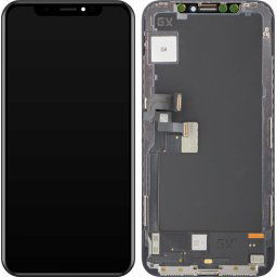 Piese si componente Display cu Touchscreen GX pentru Apple iPhone X, cu Rama, Versiune OLED, Negru