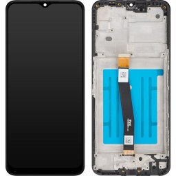 Piese si componente Display cu Touchscreen MP compatibil cu Samsung Galaxy A22 5G A226, cu Rama, Negru