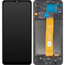 Piese si componente Display cu Touchscreen MP compatibil cu Samsung Galaxy A02 A022, cu Rama, Negru