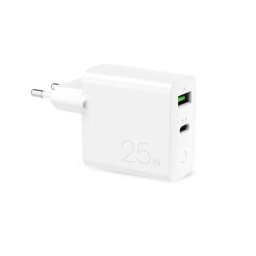 Incarcator de retea Puro 25W Power Delivery USB-A USB-C Wall Charger - White