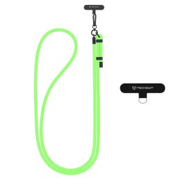 Snur pentru Telefon, Carabina, Nailon Impletit, Durabil, Ajustabil, Universal - Rope Crossbody Strap (RCS1-44) - Lime Blossom