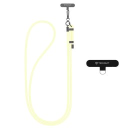 Snur pentru Telefon, Carabina, Nailon Impletit, Durabil, Ajustabil, Universal - Rope Crossbody Strap (RCS1-56) - Vanilla Cream