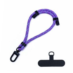 Snur pentru Telefon, Carabina, Ajustabil, Nailon Impletit, Universal - Rope Wrist Strap (RWS1-11) - Cobra Purple