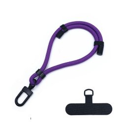 Snur pentru Telefon, Carabina, Ajustabil, Nailon Impletit, Universal - Rope Wrist Strap (RWS1-26-34) - Cosmic Violet