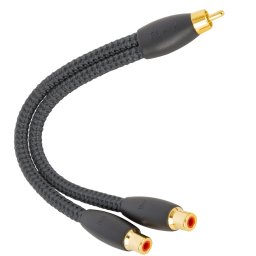 Media convertor Splitter 1xRCA tata la 2xRCA mama Audioquest M22F-FLX-X, 15cm