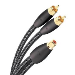 Media convertor Splitter 1xRCA mama la 2xRCA tata Audioquest F22M-FLX-X, 15cm