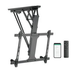 Suport TV de tavan motorizat cu telecomanda si Tuya App ML60AI diagonale 32" -70" max.35kg Negru