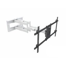 Suport TV perete MB-6881 Long Reach Arm 910mm diagonala 50"-90" max 60 Kg inclinare si rotire Alb
