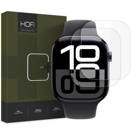 Folie Protectie HOFI HYDROFLEX PRO+ pentru Apple Watch 46mm Series, Set 2 bucati, Plastic