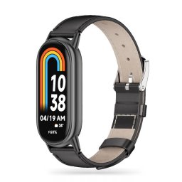 Curea Tech Protect LeatherFit Xiaomi Smart Band 8 9 Neagra