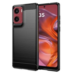 Husa Husa pentru Motorola Moto G05 / E15 - Techsuit Carbon Silicone - Black