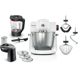 Robot de bucatarie MUMS6EW22, 1600 W, 7 trepte de putere, Alb